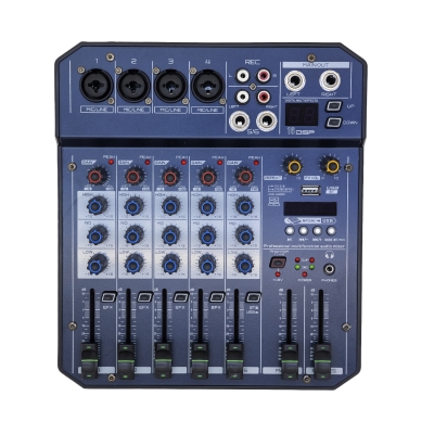 Внешняя 6-канальная звуковая карта WYW T6 (Микшерный пульт)-1